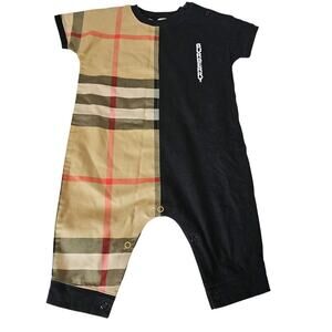 Burberry Black and Tan Kids One Piece